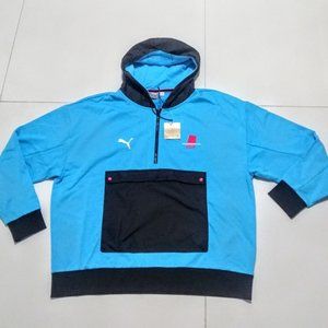 Puma x Porsche Targa Statement 1/4 Zip Blue Hoodie 531952-0, Men’s XXL NWT
